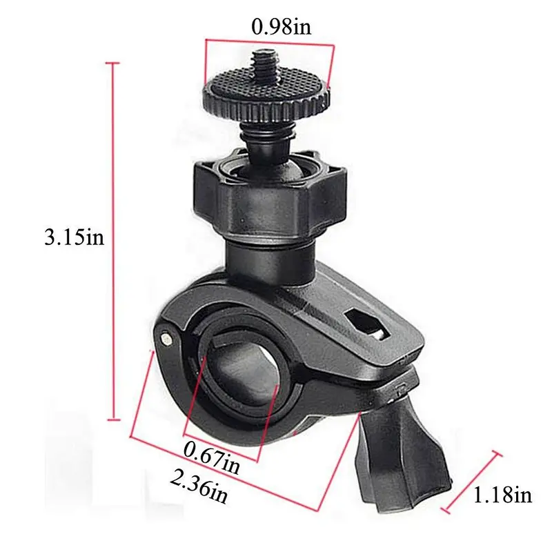 Kaliou Wholesale O shaped Rotatable Bicycle Bike Handlebar Mount Holder Bracket for Gopros 7 6  5 4  3 2 1 /Sjcam/Xiaoyi/Sonys