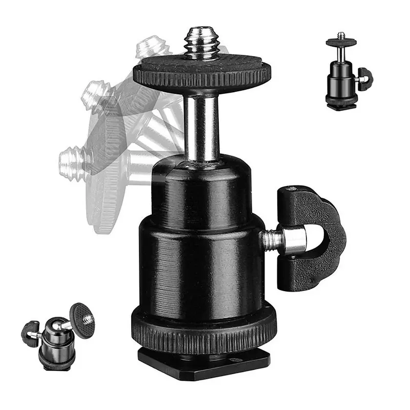 Kaliou tripod load plate of 360 Swivel DSLR DV Camera Mini ball head Dsr 1/4