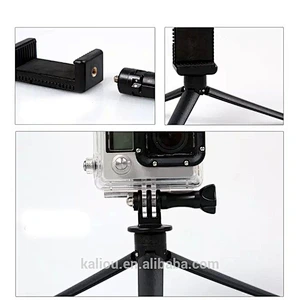 Wholesale Portable Action Camera Foldable Mini Desktop Tripod for Go Pro and Phone
