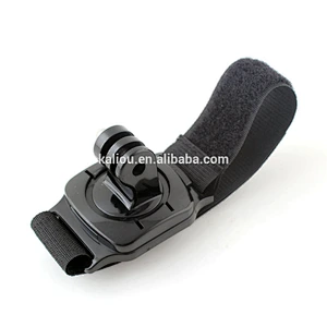 Kaliou 360度旋转腕带手带三脚架固定座，用于go pro5 4 3 2 1相机