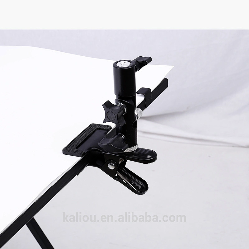 New Arrival Metal Big Spring Clamp Mount with Flash Bracket Stand for Camera Photo Studio or Backgrounds