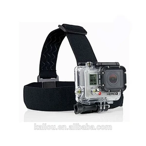 Factory direct sale Flexible Adjustable Head Strap Mount with Anti-slide Glue for Go pro Hero4 3+ 3/2/1