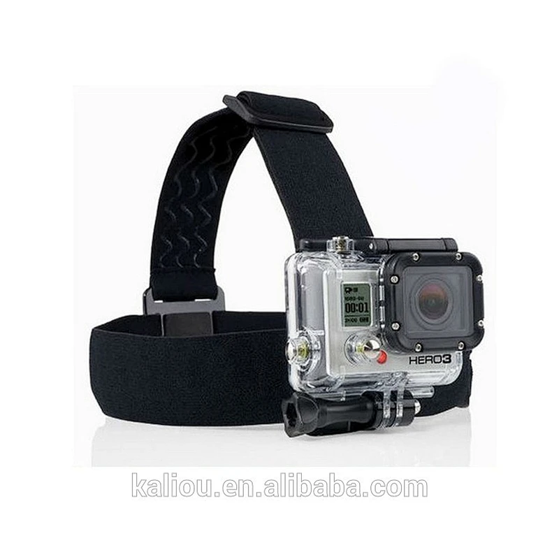 Factory direct sale Flexible Adjustable Head Strap Mount with Anti-slide Glue for Go pro Hero4 3+ 3/2/1
