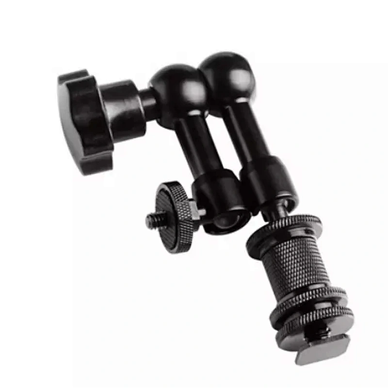 China suppliers 7/11inch Friction articulated arm 1/4 Hot Shoe Connector Photo Studio Accessories for Camera LCD Monitor