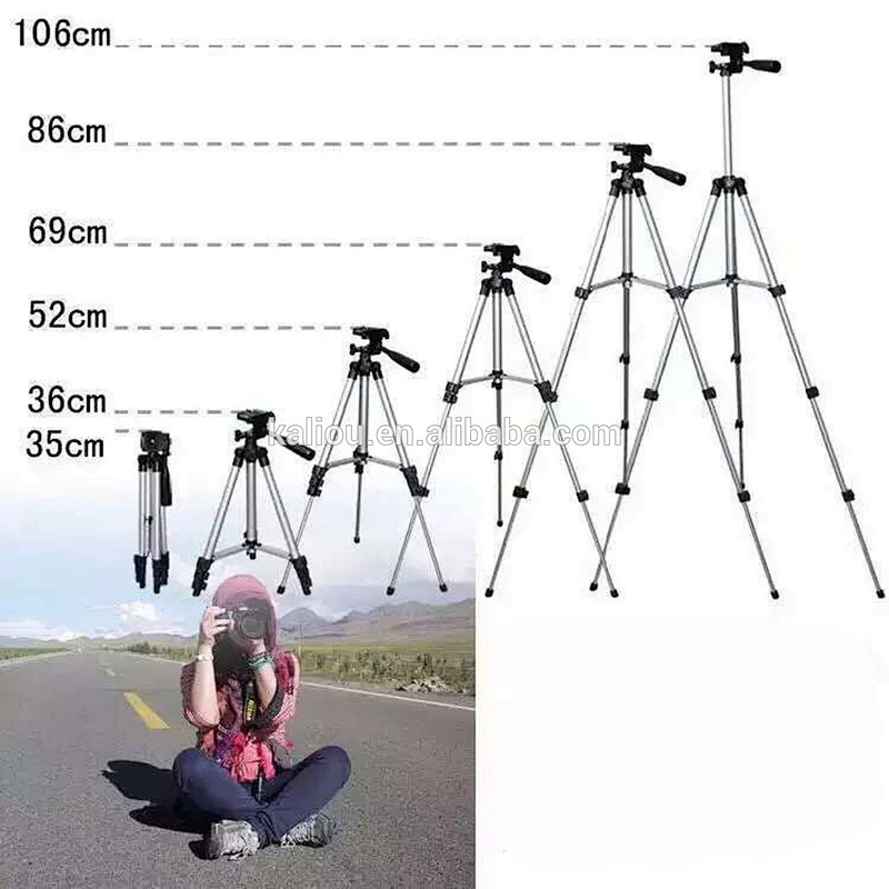 Kaliou 3 in 1 3110 Tripod stand With 3-Way Head Light weight Digital Camera Tripod