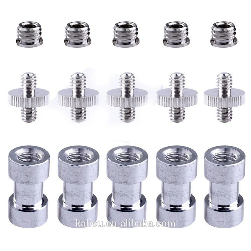 In stock 1/4 to 3/8 Metal Monopod Tripod Mount Screw Convert Adapter Flash Light Stand Bracket Holder Camera (1/4