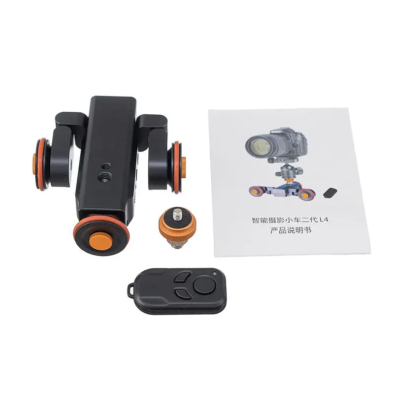 Kaliou DSLR Camera Video Mini Flexible Motorized Electric Rail Rolling Track Slider Dolly Car For Speedlite DSLR Camera