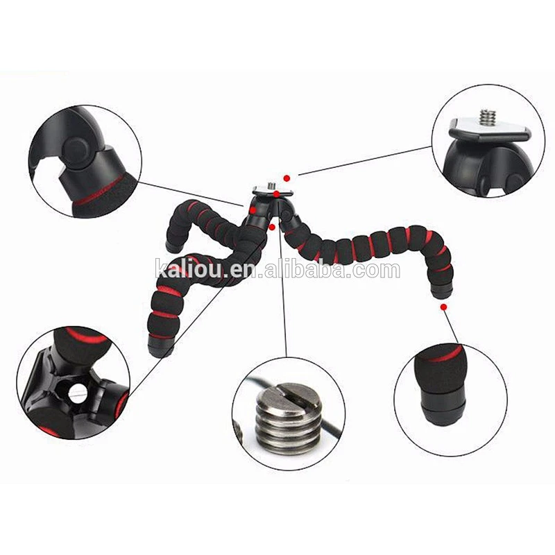 Kaliou L Size Phone Sponge Octopus Flexible Mini Camera Tripod Manufacturers
