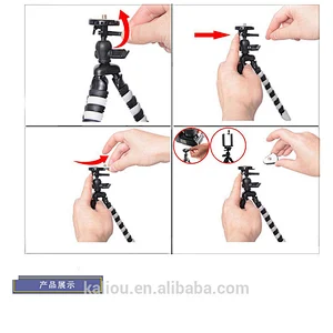 Hot sale Mini S/L Size Octopus Flexible Tripod for Mobile Phone and Camera