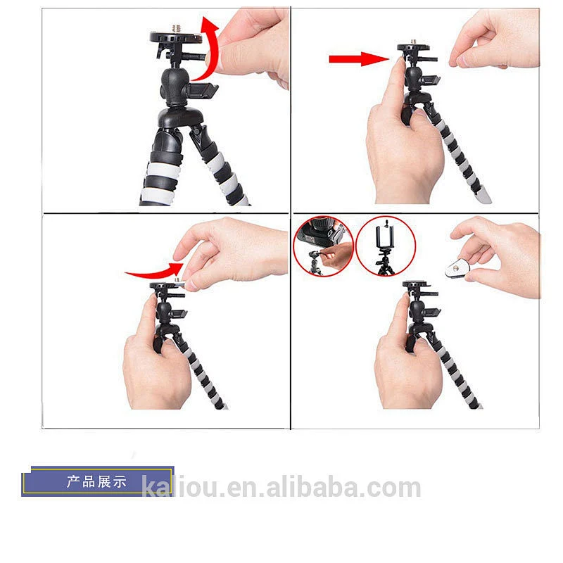 Hot sale Mini S/L Size Octopus Flexible Tripod for Mobile Phone and Camera
