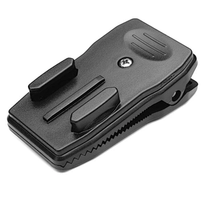 Universal Camera 360 Degree Rotating Hat Mount Backpack Quick Release Clip + Screw for GoProHeros Sports Action Cameras