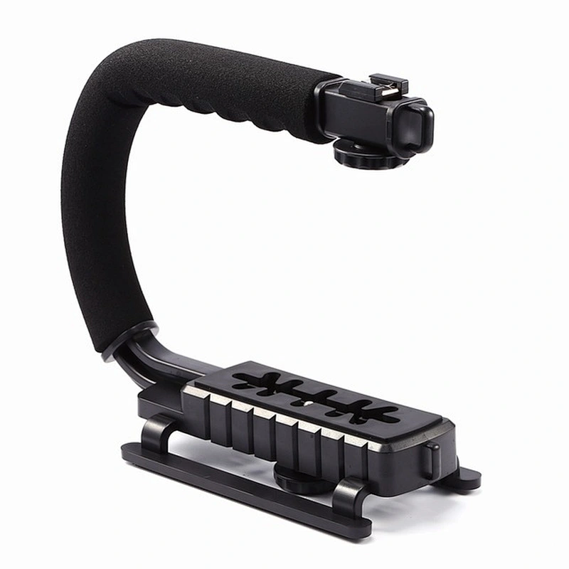 Kaliou Single Handgrip DV C type Universal Smartphone Camera Handle Stabilizer Mount flash bracket U type