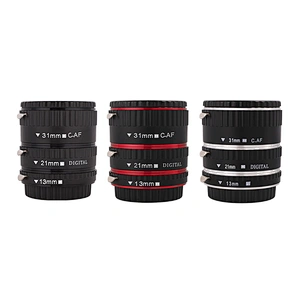 Kaliou 13mm 21mm 31mm Auto Focus Macro Extension Tube Set for Canon EF EF-S Lens Canon 700d t5i 7d 5d Black Red Silver Color