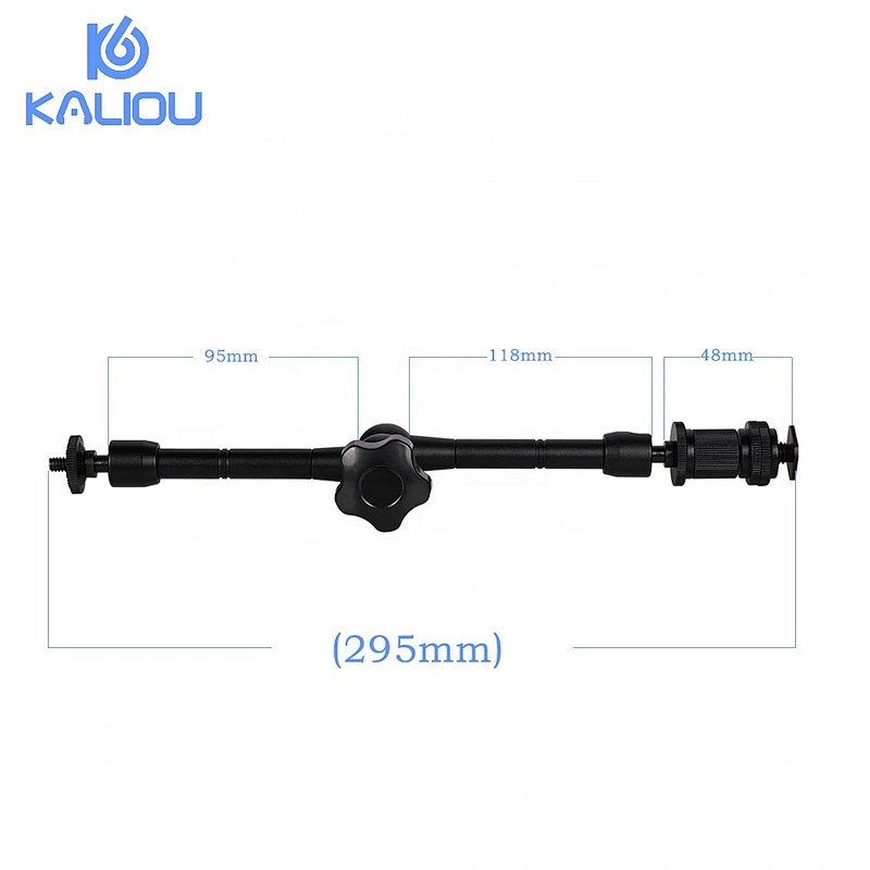 Kaliou Adjustable Articulating 11 Inch Magic Arm + Large Crab Clamp Super Clamp For Camcorder LCD Monitor LED Light DSLR Camera