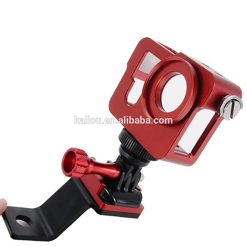 Kaliou Cameras Accessories CNC Aluminum Motorcycle Rearview Mirror Mount Bracket for Gopros 5Session