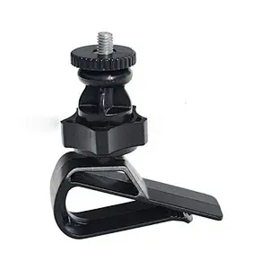 Car Driving Recorder Bracket Universal 1/4'' Screw Camera Bracket Clip Sunvisor Clip Holder Bracket for Videl Digital Cameras