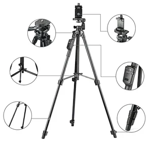 Good price for YUNTENG 5208 Aluminum Tripod with 3-Way Head & Bluetooth Remote + clip for Camera Phone