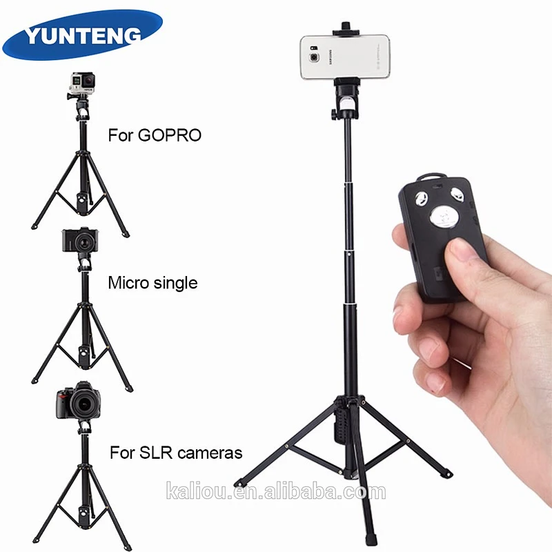 Factory direct sale Yunteng 1688 Selfie Stick Tripod Stand for Phone and Camera