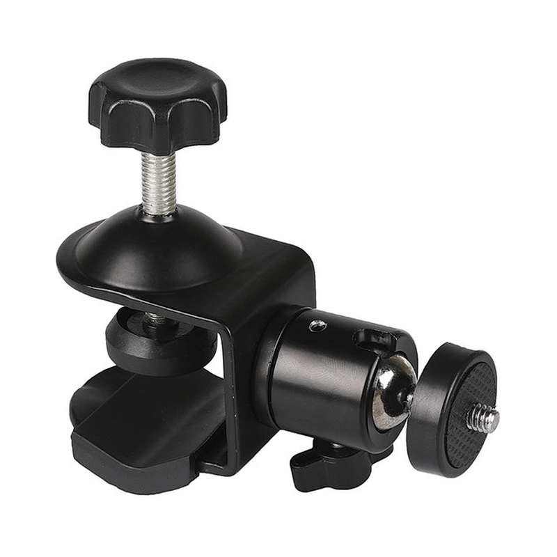 Kaliou Photography Mini Ball Head Tripod Head 1/4 Inch Thread Screw Clamp Clip Stand Holder for Digital DSLR Camera Tri