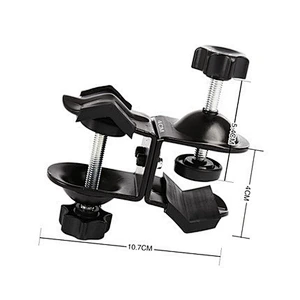 Kaliou Heavy duty  double clip clamp C/U type photo studio light with stand ball head   1/4
