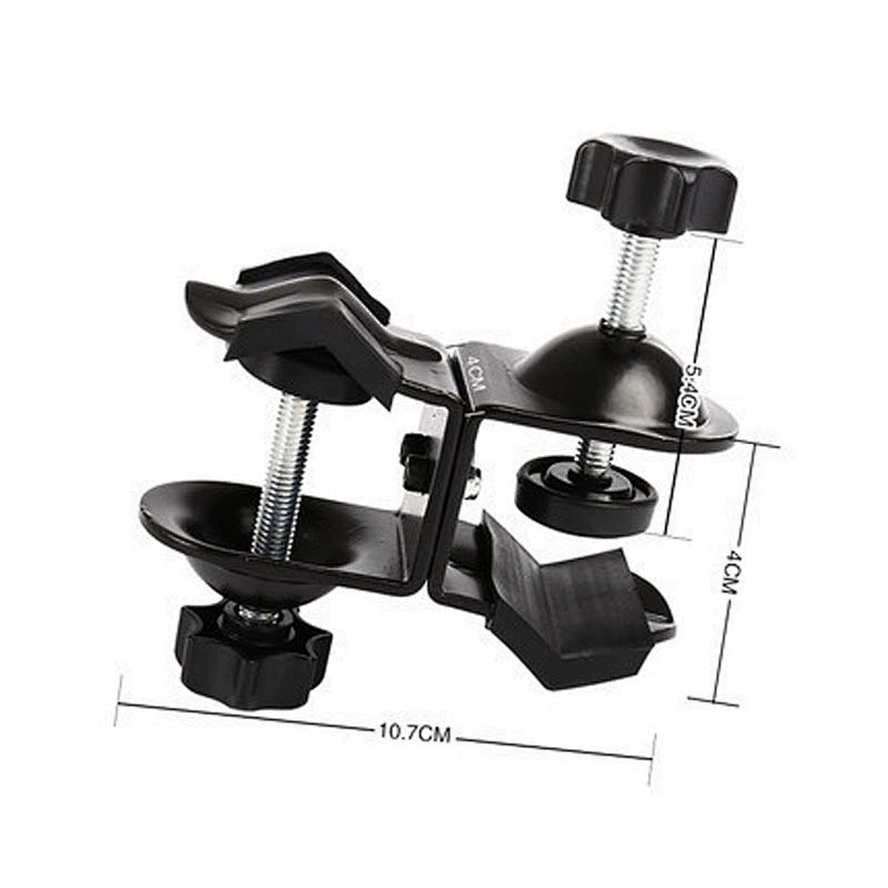 Kaliou Heavy duty  double clip clamp C/U type photo studio light with stand ball head   1/4
