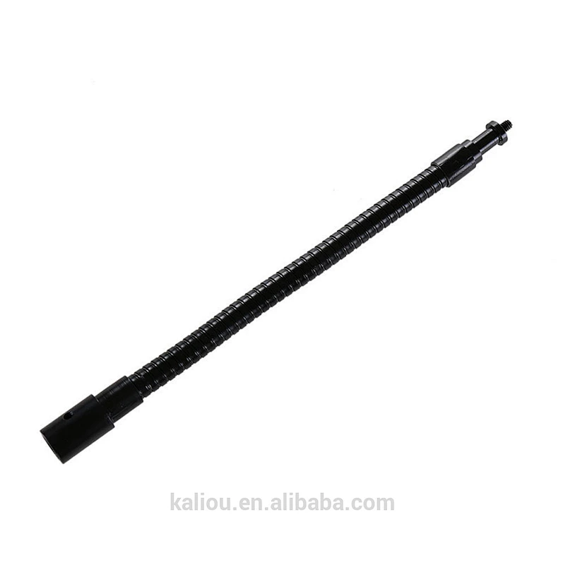 Photographic Horizontal Arm Metal Soft Tubing Hose Monopod with 1/4 Screw for Flashlight and Tripod Brackets
