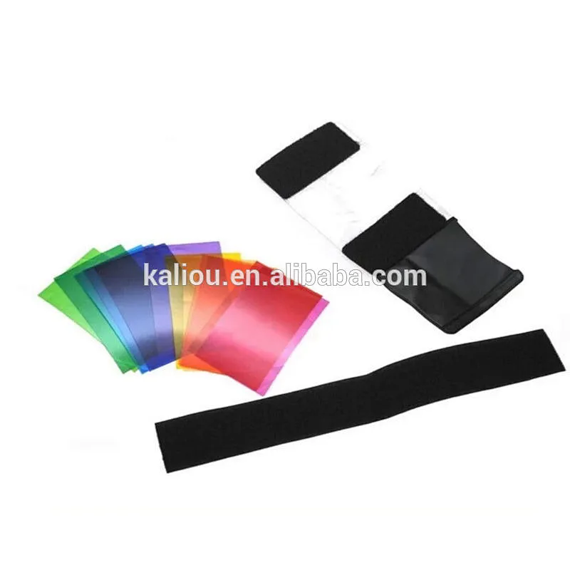 12pcs Strobist Flash Filter Color Card for Camera