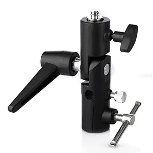 Whole-metal Light studio Flash Holder Bracket/H-Type Mountable Umbrella/Flash Light Stand adapter