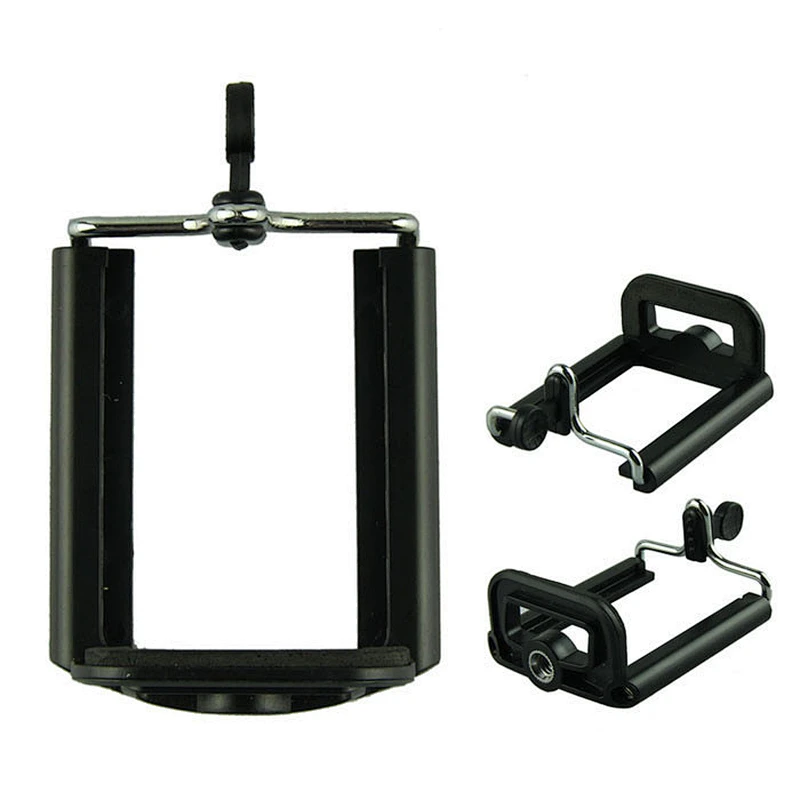 Universal Mobile Phone Clip Holder Mount Bracket Adapter for Smartphone Camera Cell Phone Tripod Stand Mount Adapter Monopod
