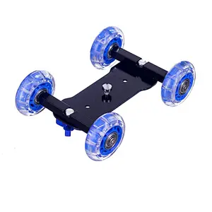 2018Table Mobile camera rail car Dolly Car and 7 inches Adjustable Articulating Magic Arm Skater Video Track Rail Stabilizer