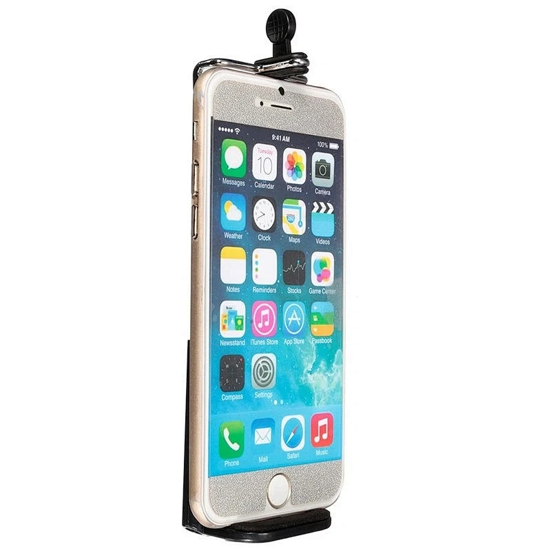 Kaliou Mobile Phone Clip Holder Mount Bracket Adapter for Smartphone Camera Cell Phone Tripod Stand Mount Adapter Monopod