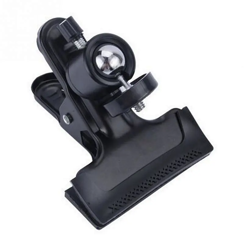 Universal Camera Photography Metal Clip Clamp Holder Mount with Standard Ball Head 1/4 Screw for Camera Flash Holder Bracket