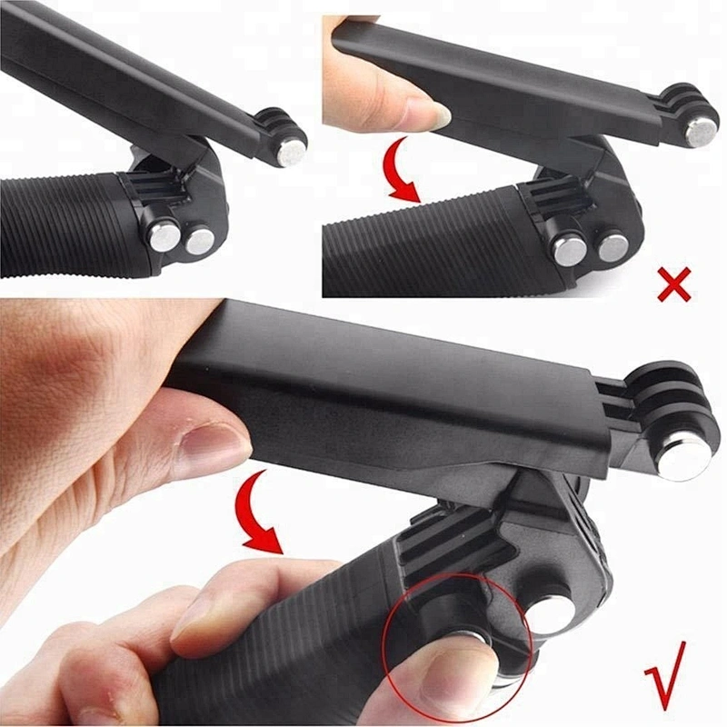 3 in 1 3-Way Selfie Stick Adjustable Pole Grip Handle Camera Mount Tripod use for action camera