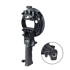 New S Type Bracket Handheld Grip Mount Flash Bracket Holder for Godoxs Yongnuos Meikes Speedlite Flash Softbox with Handle