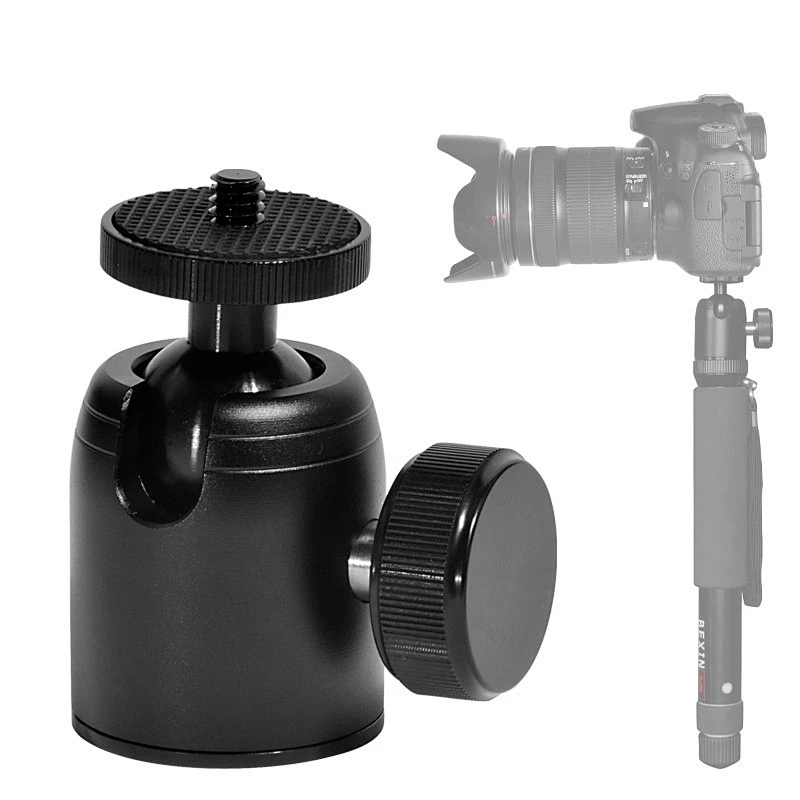 New Camera Tripod Head Q35 Mini Ball Head 3/8