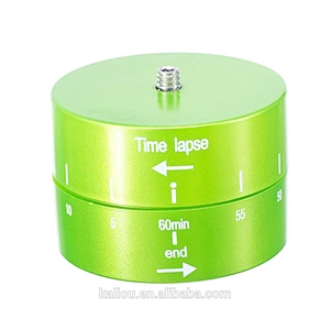 60Min 360 Degree Auto Rotating Time Lapse Stabilizer Pan and Tilt Head for Go pro