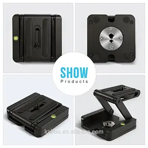 Factory Wholesale Tripod Head Stand Camera Z Type Folding Mount Quick Release Plate
