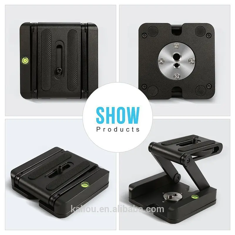 Factory Wholesale Tripod Head Stand Camera Z Type Folding Mount Quick Release Plate