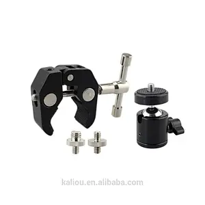 Multifunction Holder Light Stand Camera Connecting Large Crab Clamp with Ball Head Spherical Mount