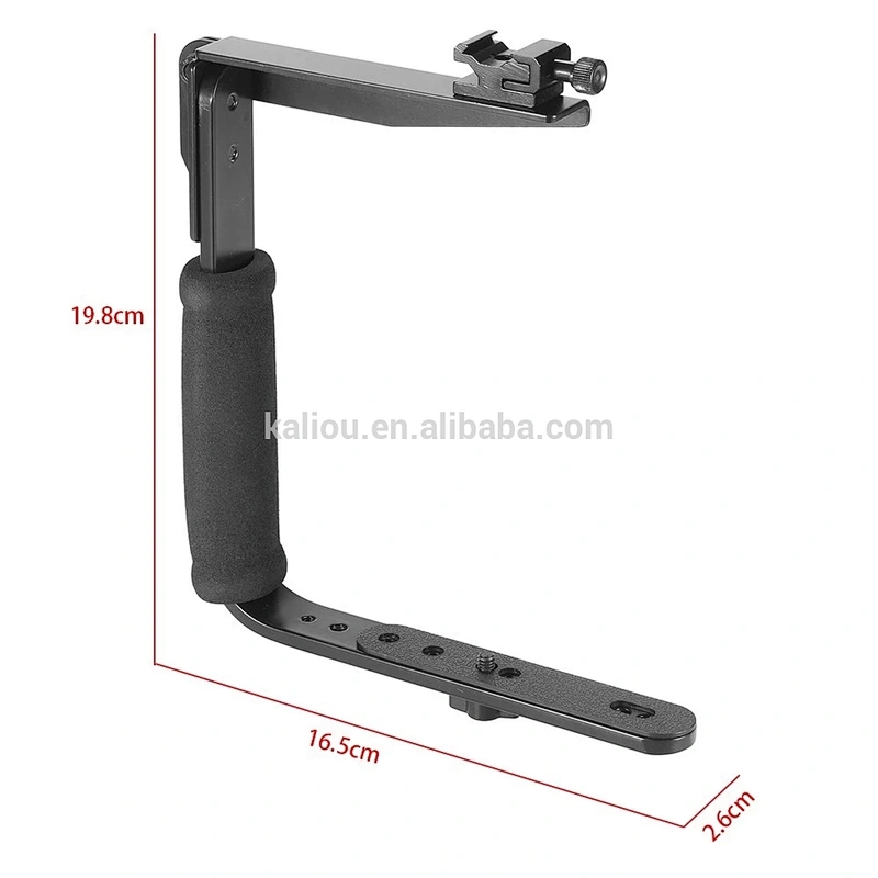 Photography SDLR Camera Right-angled U-bracket Flash 180 degree adjustable C-frame 635 Flash bracket with 1/4 thread Connector