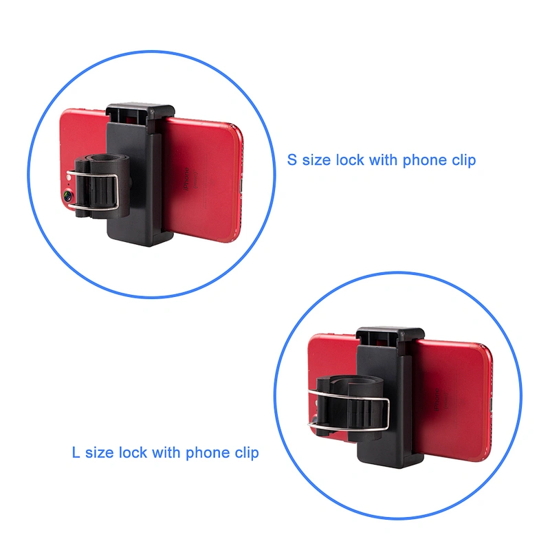Kaliou Universal Mobile Phone Lock Buckle Clip Mount for iPhone X 8 7 Samsung millet Huaweis Mobile Phone Selfie Stick Monopod