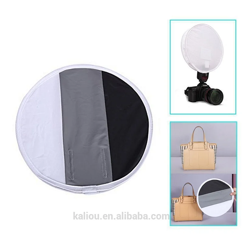 Kaliou Three color gray card soft light box 30cm folding flash soft box MK910