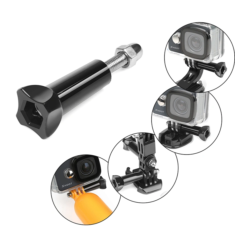 Kaliou Go pro配件1/4螺丝Go Pro的三脚架安装适配器7 6 5 4 3 2 1 Sj4000 Sj8 Pro三脚架独脚架自拍杆