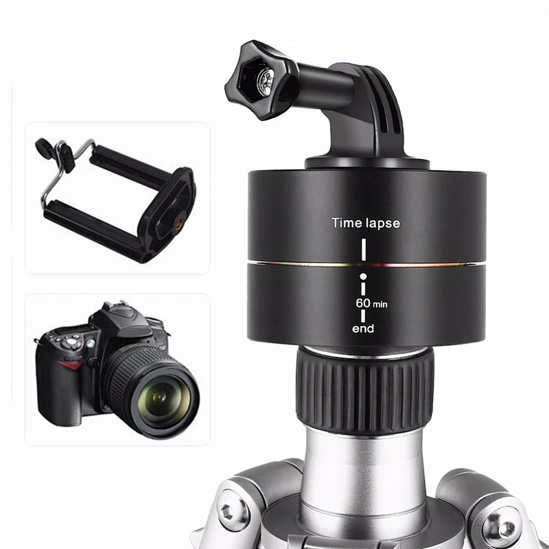 Hot Sale 360 Degree Rotation Delay Photography Automatic Time Lapse Timer 60 Minutes Stabilizer Camera Time Delay Hot Promotion