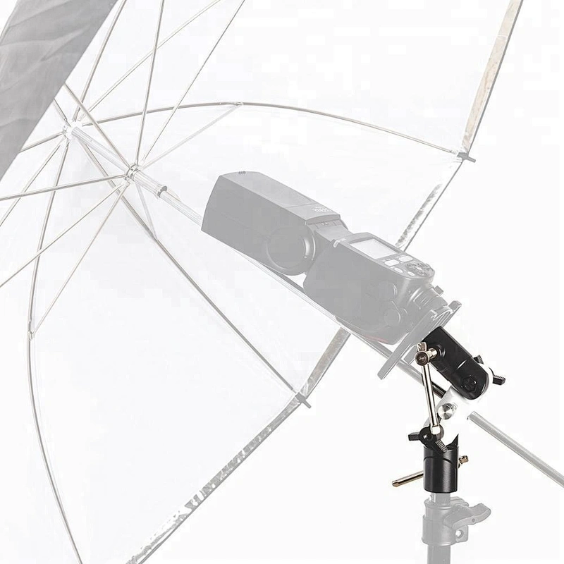 Adjustable 3-section U-shape Type Swivel Flash Bracket for Mount Umbrella Holder/Ball head/Trigger/Light Stand Adapter
