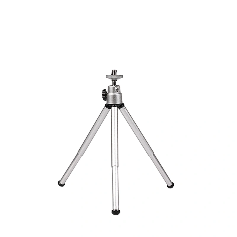 Kaliou Silver Color Travel Stand Holder Camera Phone Mini Tripod for Smartphone for Go pro 7 6 5 4 3+ 2 1 iphones Huaweixiaomi
