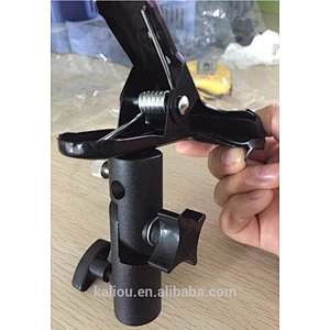 New Arrival Metal Big Spring Clamp Mount with Flash Bracket Stand for Camera Photo Studio or Backgrounds