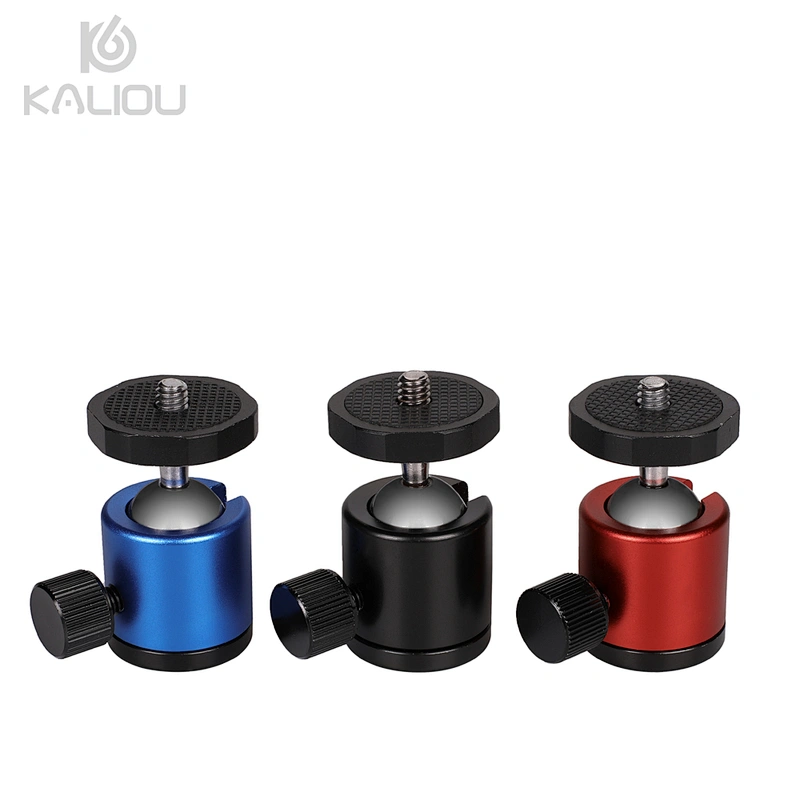 Kaliou 2018 Hot New Universal Colorful 360 Degree Swivel Rotating All Metal Mini Ball Head for Camera Tripod