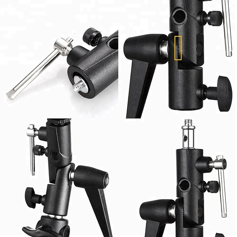 Good for selling Whole Metal H Type Flash Bracket Stand for Mount Umbrella Holder/Ball head/Trigger/Light Adapter