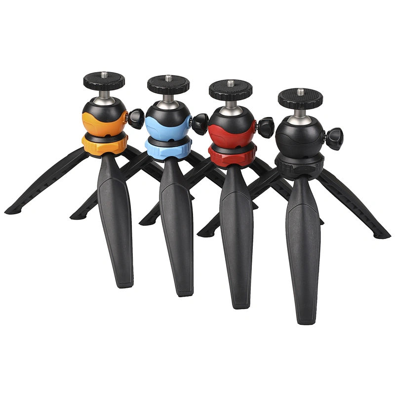 Kaliou 2019 Hot New Universal Portable Mini Monopod Tripod for Smartphone for Gopros 7 6 5 with Ball Head Orange/Black/Red/Blue